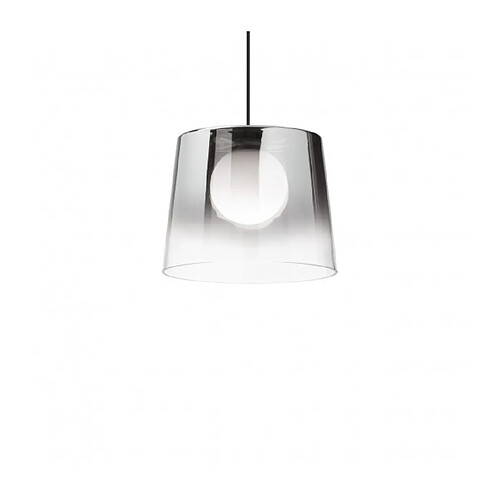 Ideal Lux Suspension Fade 1 ampoule Verre,métal Chrome