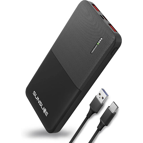 SANAG | 10 - Batterie Externe Pour Smartphone 10000 Mah, 1 Port Usb-C (Entrée & Sortie), 2 Ports Usb-A (Sortie), 18W Ultra Fast Power Pour Tous Les Smartphones.