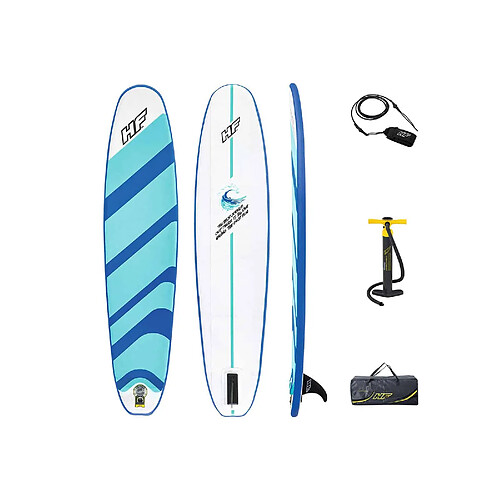 Planche de Surf Gonflable Bestway Hydro-Force 243x57x7 cm avec Pompe et Sac de Voyage