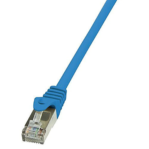 LogiLink CP1016S Câble réseau Cat5e F/UTP AWG26 0,25 m Bleu