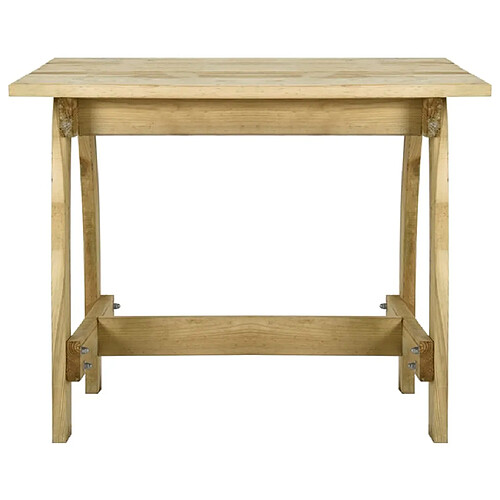 Maison Chic Table de jardin | Table d'extérieur 110x74x75 cm Bois de pin imprégné -GKD86473