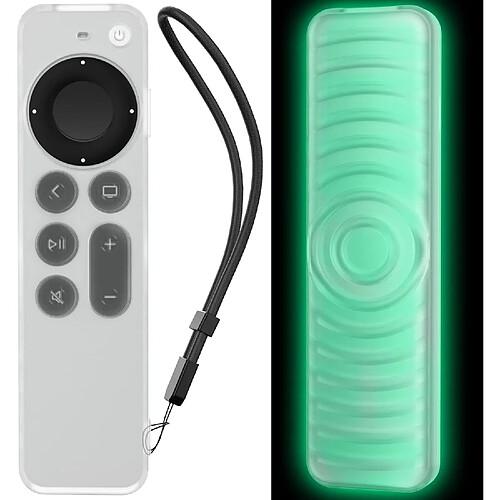 SANAG etui Pour Apple Tv 4K Hd Siri Remote 3E Generation(2022) / Apple Tv Siri Remote 2E Generation(2021) Leger, Mince, Silicone Sans Rayures, Absorption Chocs, Accès Complet À Toutes Fonctions