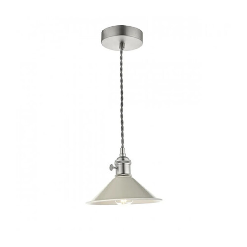 Luminaire Center Suspension Hadano Chrome antique 1 ampoule 117cm