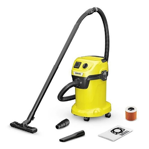 Aspirateur cuve 19l 1000w jaune/noir - WD3 - KARCHER