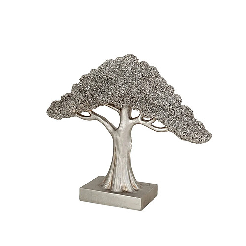 Sculpture Romimex Argenté Arbre 34 x 28 x 10 cm