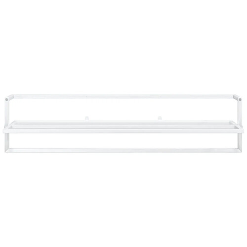 Helloshop26 Porte-serviettes 95 x 25 x 22 cm fer blanc 02_0005482