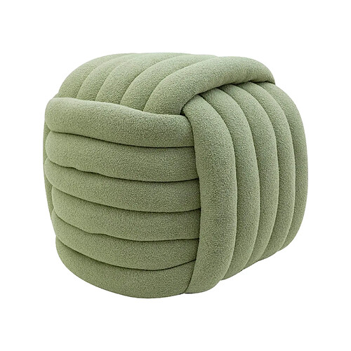 Mobili Rebecca Pouf Rebecca Mobili Tawa 45x50x50 Tissu Polyester MDF Vert Moderne