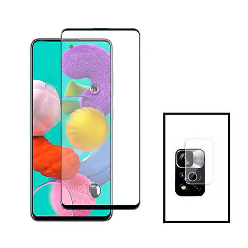 PHONECARE Kit Film Caméra Arrière + Verre Trempé 5D Full Cover pour Xiaomi Poco X4 NFC - Transparent / Noir