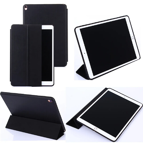 Etui nouvel Apple iPad Pro 11 pouces Wifi - 4G/LTE 2017 / 2018 Smartcover pliable noir Style Cuir avec stand - Housse coque de protection New IPad Pro 11 pouces - Accessoires tablette pochette XEPTIO : Exceptional Smart case !