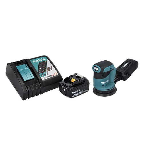 Makita DBO 180 RM1 Ponceuse excentrique sans fil 18 V 125 mm + 1x batterie 4,0 Ah + chargeur