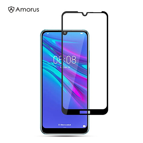 Protecteur écran en verre trempé impression de soie transparent pour votre Huawei Y6 (2019)/Y6 Prime (2019)/Y6 Pro (2019)/Honor 8A