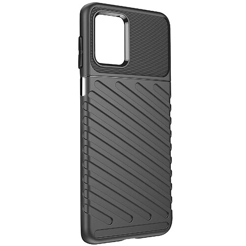 Avizar Coque pour Motorola Moto G13, G23 effet strié antidérapant Noir