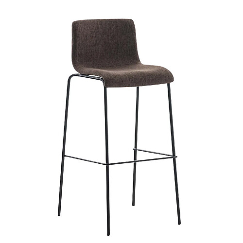 Non Tabouret de bar Hoover tissu 4 pieds structure noir