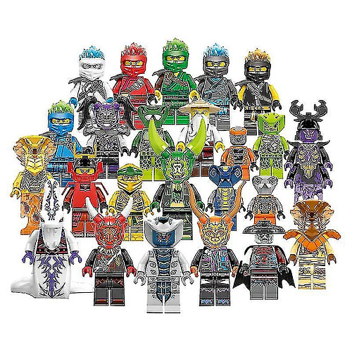 Universal Ensemble de 24 pcs ninjago mini figurines kai jay sensei wu maître de construction