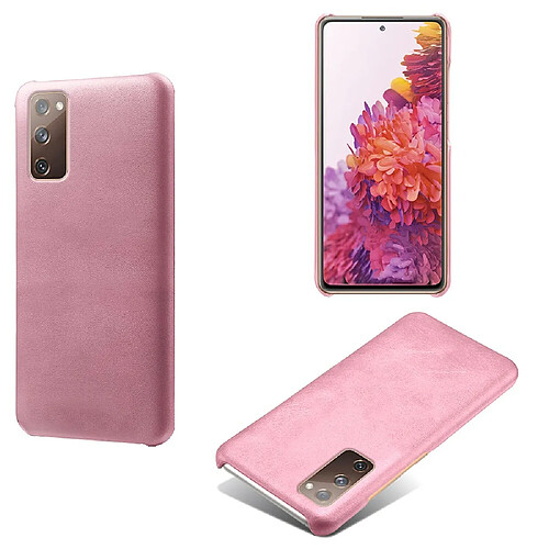 Coque en TPU + PU rose pour Samsung Galaxy S20 FE/S20 FE 5G