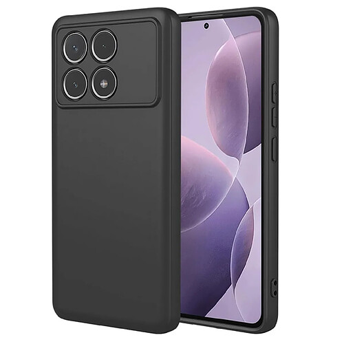 Htdmobiles Coque pour Xiaomi Poco F6 Pro 5G / Redmi K70 5G / K70 Pro 5G / K70S - housse etui silicone gel fine + film ecran - NOIR