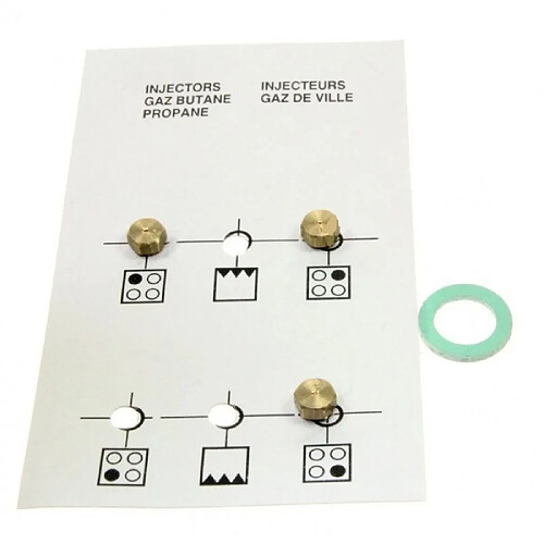 Jeu injecteur butane pour cuisiniere beko