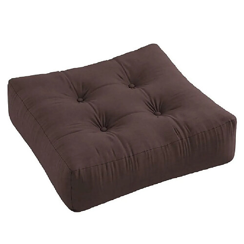 Inside 75 Pouf futon standard MORE POUF coloris marron