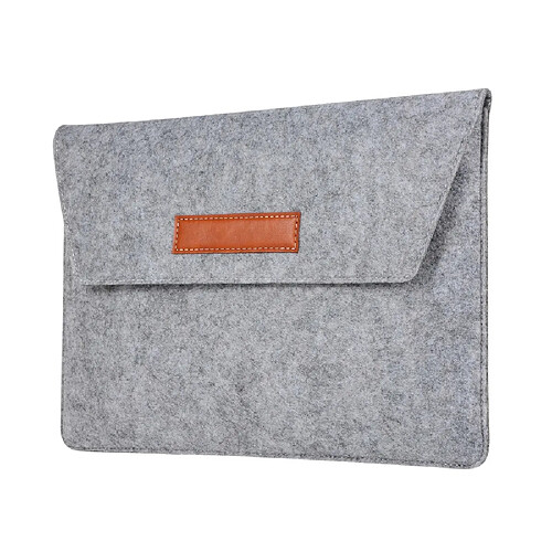 Sacoche en PU gris pour votre Macbook 15 pouces