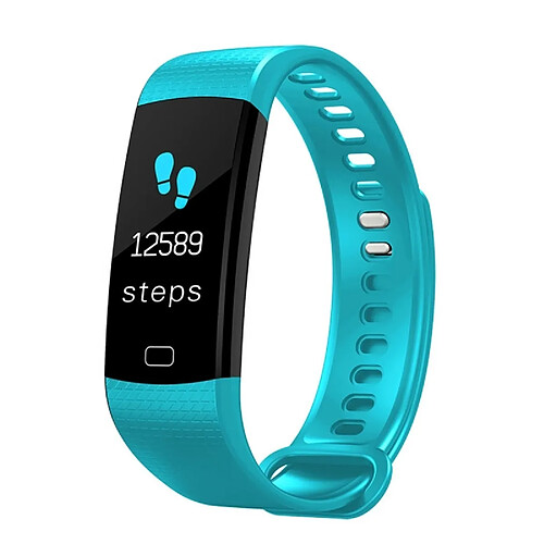 Wewoo Bracelet connecté 0,96 pouces écran couleur Bluetooth 4.0 Smart Bracelet, IP67 imperméable à l'eau, Mode Sports de soutien / Moniteur de fréquence cardiaque / de sommeil / Rappel d'information, Compatible avec Android et iOS Système Baby Bleu