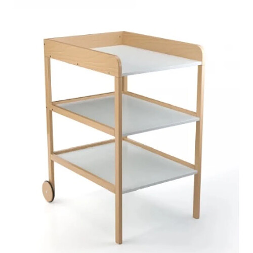 Geuther Table a langer CLARISSA XL Couleur Naturel Blanc