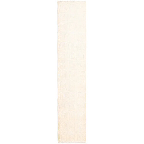 Vidal Tapis de couloir en laine 404x79 beige Darya