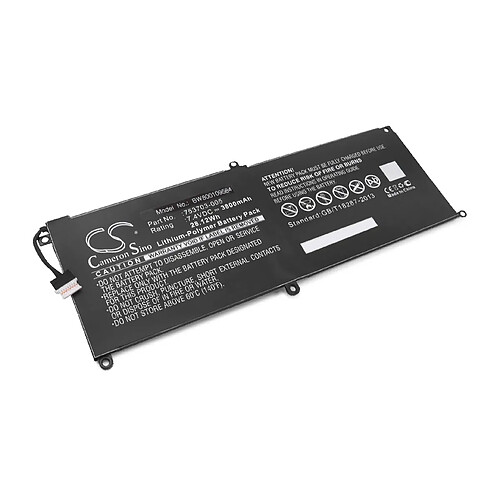 vhbw Batterie compatible avec HP Pro Tablet x2 612 G1(P3E18UT), x2 612 G1 Tablet ordinateur portable Notebook (3800mAh, 7,4V, Li-polymère)