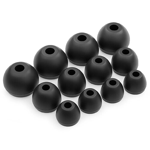 OKULI 12 x Écouteurs en Silicone Embouts d'oreilles pour BEATs Flex, Tour 2.0 Casque Écouteurs en Noir