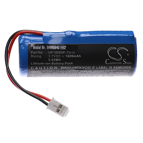 vhbw Batterie remplacement pour Hitachi UF18500F-TU-C pour appareil de massage musculaire (1600mAh, 3,7V, Li-ion)