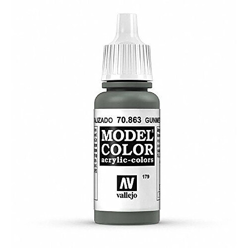 Vallejo Peinture acrylique pour modélisme 17 ml Metallic Gunmetal Grey