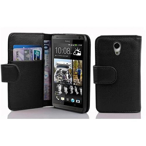 Cadorabo Coque HTC Desire 700 Etui en Noir