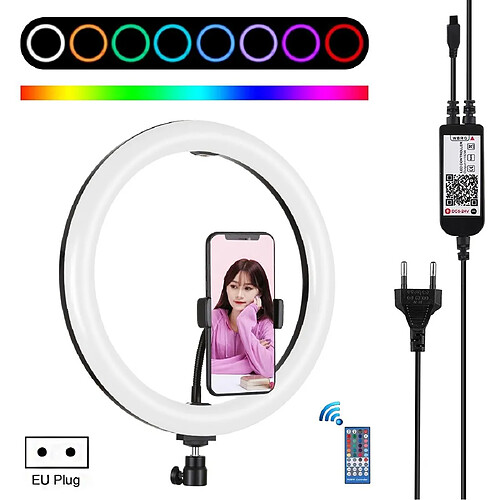 Yonis Ring Light LED RGB 30cm Pour Selfies