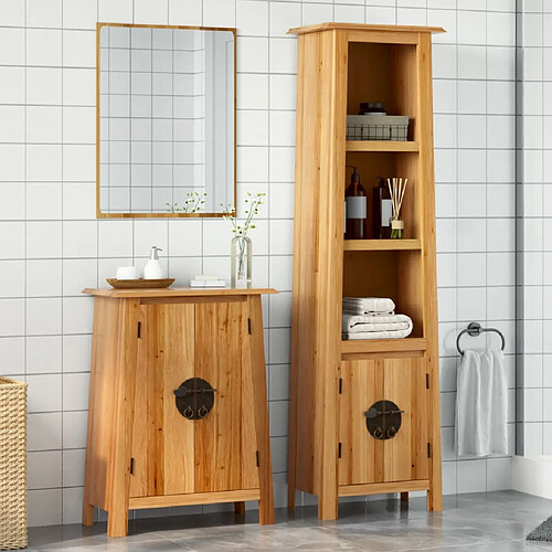 vidaXL Ensemble de meubles de salle de bain 2 pcs bois de pin massif