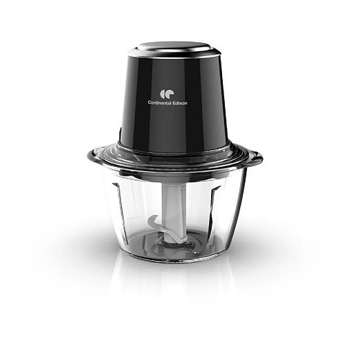 CONTINENTAL EDISON CEMH01 Mini hachoir bol en verre- Noir