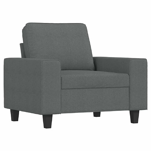 Maison Chic Fauteuil Relax pour salon | Fauteuil Gris foncé 60 cm Tissu -GKD10967