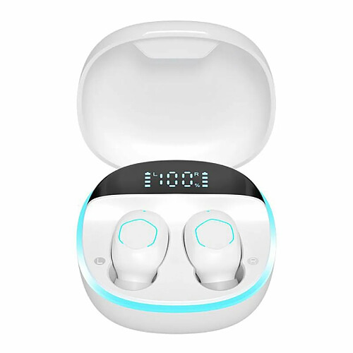 M13 Tws Sans Fil Bluetooth 5.4 Casque Intra-Auriculaire Binaural Stéréo Musique Écouteurs Mini Sport Écouteurs Blanc