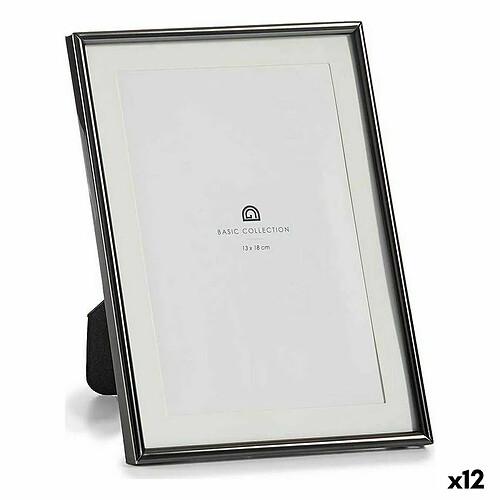 Gift Decor Cadre photo Verre Noir Acier (12 Unités)