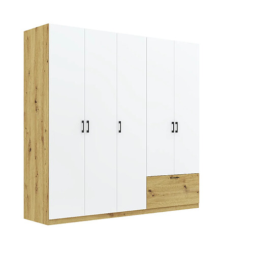 Abiks Meble Armoire Ivo 5D1S avec portes battantes