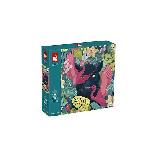 Puzzle 500 pièces Janod Panthère Mystique