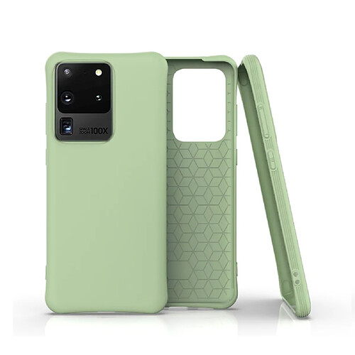 Coque en TPU mat souple vert clair pour votre Samsung Galaxy S20 Ultra