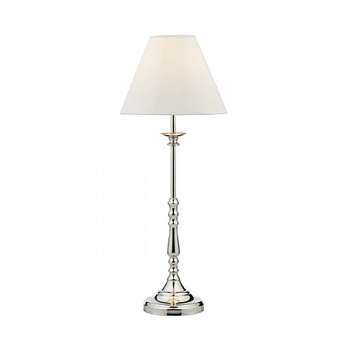 Luminaire Center Lampe de table Blenheim Nickel poli 1 ampoule 55cm