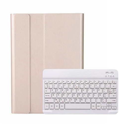 RedMiter avec Clavier Français AZERTY Bluetooth pour iPad Pro 9.7 - Or&Blanc