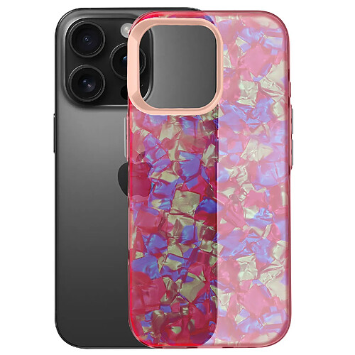 Avizar Coque pour iPhone 16 Pro Max Antichoc Souple Tutti Frutti Rose