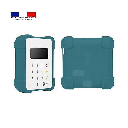 Mobilis Coque de protection avec coins renforcés pour terminal de paiement sumup air - made in france - bleu