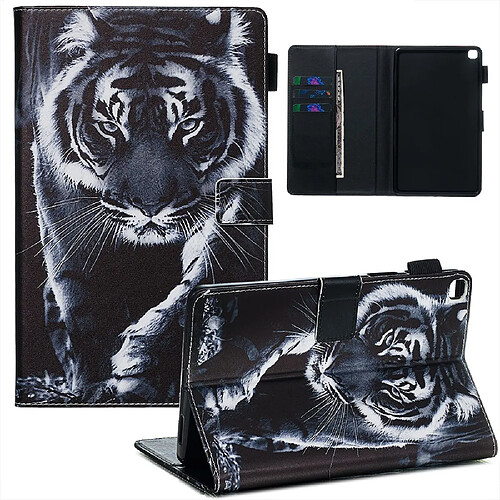 Etui en PU impression tigre pour votre Samsung Galaxy Tab A 8.0 LTE (2019) SM-T290/SM-T295