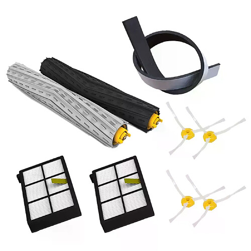 Kit de remplacement pour aspirateur roomba irobot, 9 pièces/lot, brosse, poussière, filtre hepa, barre de Crash pour roomba 800 870 880 980