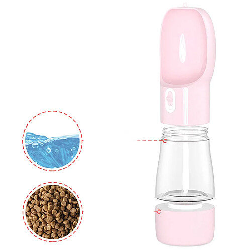 Universal Bouteille d'eau portable pour chiens de compagnie pour petits et grands chiens Alimentation multifonctionnelle pour chiens Arrosage Bol d'éleveur Eau de chat Distributeur de boisson pour chiots | Nourriture pour chien