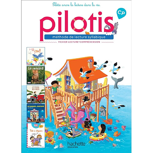 Pilotis, méthode de lecture syllabique, CP : fichier de lecture-compréhension : programmes 2018