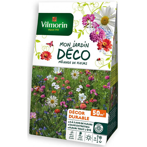 Vilmorin Sachet graines Mélange de fleurs Durable 50m2