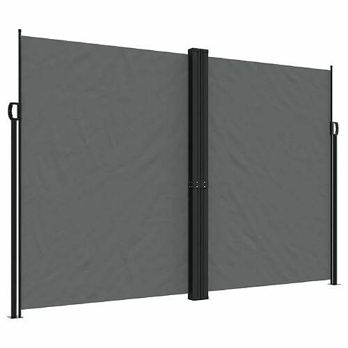 Maison Chic Auvent latéral rétractable | Store latéral | Brise-vue latéral anthracite 220x1000 cm -GKD54795